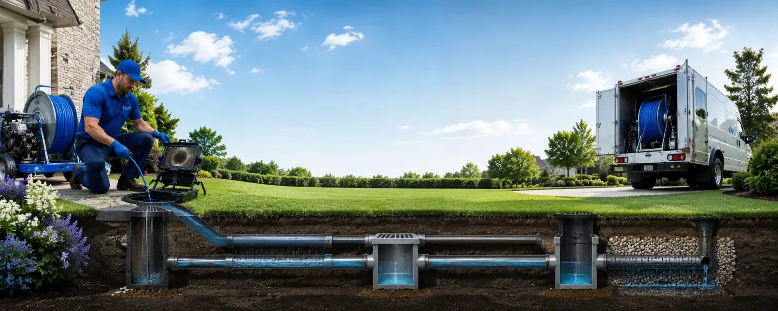 Outdoor drain cleaning information for East Dublin, GA